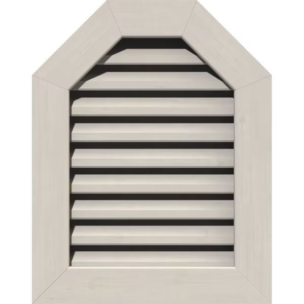 Octagonal Top Gable Vent Western Red Cedar Gable Vent w/1